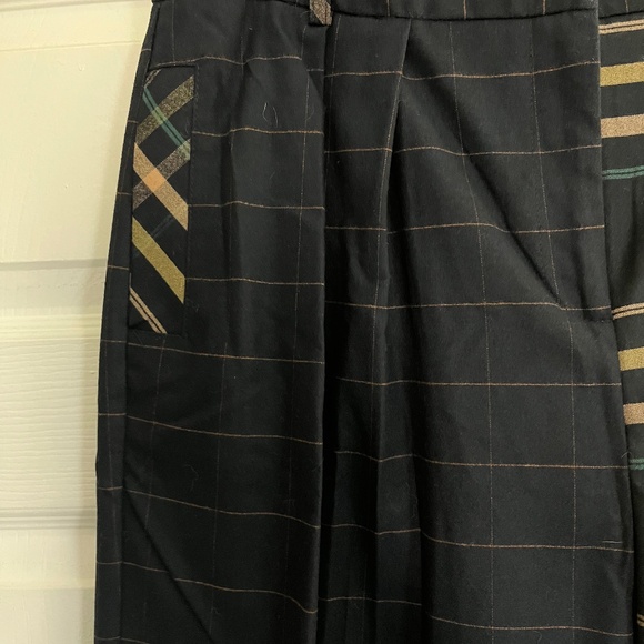 Topshop Multi-Plaid Wide Leg Trouser - Picture 2 of 6